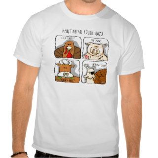 Funny Vegetarian Tough Guys Animals T Shirts