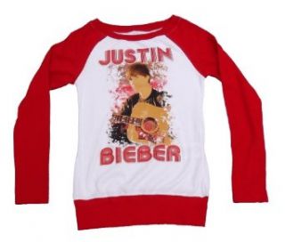 Justin Bieber Girls Long Sleeve Shirt (10 12) Clothing