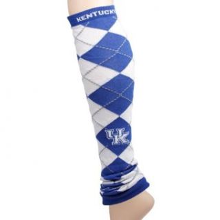 NCAA Kentucky Wildcats Ladies Royal Blue White Argyle Leg Warmers Clothing