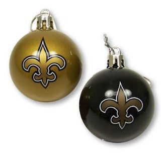 NEW ORLEANS SAINTS OFFICIAL CHRISTMAS BALL ORNAMENTS (12)  Sports Fan Hanging Ornaments  Sports & Outdoors