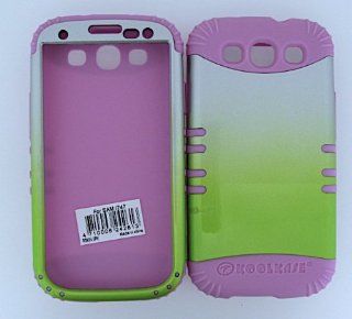 Cell Phone Skin Case Cover For Samsung Galaxy S Iii I747    Light Pink Rubber Skin + Hard Case Cell Phones & Accessories
