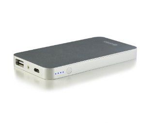 Apple authorized high capacity 4800mAh Silver Aluminum Alloys Heavy Duty 1A Dual USB Ports External Battery Pack for iPhone 4S/4/3Gs/3G, iPod Touch(1st,2nd,3rd,and 4th generation) ; Samsung Galaxy Note/Nexus/S3/S2/S; HTC Titan, Sensation, ONE S/V/X, EVO Th