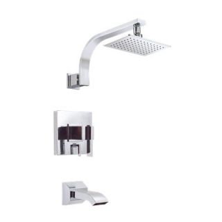 Price Pfister Tub and Shower Faucet with Three Lever Handles   01 81