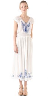 Rebecca Taylor Moroccan Embroidered Maxi Dress