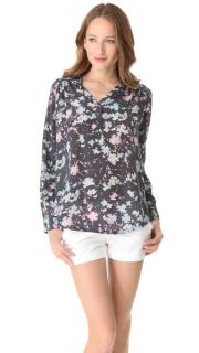 Rebecca Taylor Floral Print Blouse