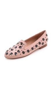 RED Valentino Flower Sequin Flat Loafers