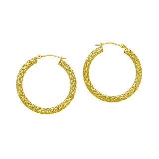 3 X ²0MM Round Diamond Cut Earrings 10K Yellow Gold.   Jewelry   Earrings   Gold