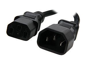 C2G Model 53407 12 ft. 18 AWG Computer Power Extension Cord (IEC320C14 to IEC320C13) F M