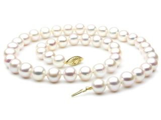 Freshwater Pearl Necklace   6 7mm AAA Quality 18" 14k Gold Clasp