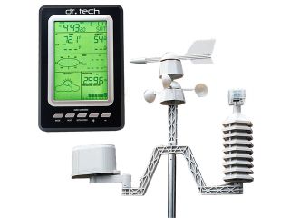 Dr. Tech Professional Wireless Weather Station w/ Solar Transmitter   BRAND NEW