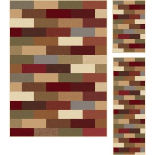 Multi Collection Set Of 3 Area Rugs (18x28, 18x5, 5x7)
