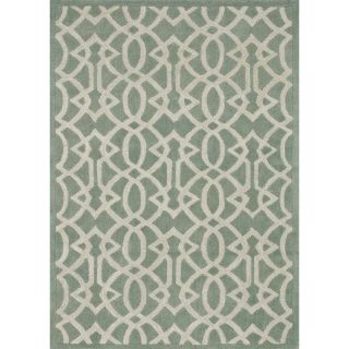 Hand tufted Logan Mist Wool Rug (50 X 76)