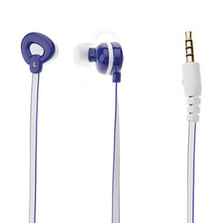 E028 3.5mm Stereo High Quality In ear Headphone Headset with Mic for (Blue)