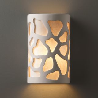 1 light Small Cobblestones Multi Directional Outdoor Ceramic Sconce