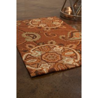 Hand hooked Charlotte Light Brown Rug (23 X 39)