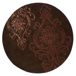 Home Decorators Collection Romantica Chocolate 7 ft. 9 in. Round Area Rug 0112560840