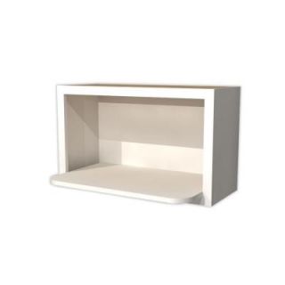 Home Decorators Collection Assembled 30x18x18 in. Wall Microwave Shelf in Pacific White WMS301818 PW
