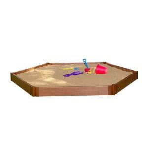 Frame It All Two Inch Series 7 ft. x 8 ft. x 5.5 in. Composite Hexagon Sandbox Kit 300001231