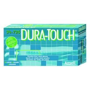 Dura Touch 5 Mil Clear PVC Disposable Gloves, Size M (100 Count) ANS 34725M