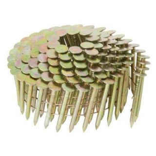 Hitachi 1 3/4 in. x 0.120 in. Full Round Head Smooth Shank Electro Galvanized Wire Coil Roofing Nails (7,200 Pack) 12103