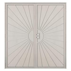 Unique Home Designs Solana 72 in. x 80 in. Tan Double Outswing Security Door SDR06100721047