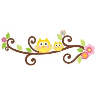 18 in. x 40 in. Scroll Tree Letter Branch 98 Piece Peel and Stick Giant Wall Decal RMK2079GM
