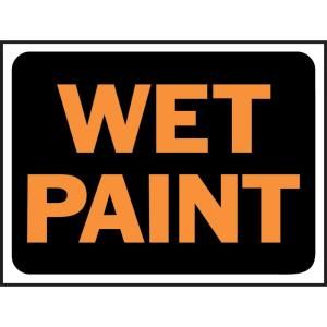 HY KO 9 in.x 12 in.Plastic Wet Paint Sign 3032
