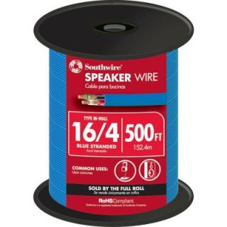 Southwire 500 ft. 16 4 Home Entertainment In wall Speaker CL3 Blue 56911745