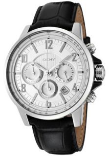 DKNY NY1463  Watches,Mens Chronograph Silver Grid Textured Dial Black Leather, Chronograph DKNY Quartz Watches