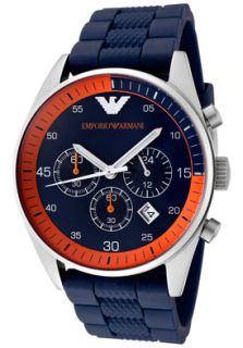 Emporio Armani AR5864  Watches,Mens Chronograph Blue Rubber, Chronograph Emporio Armani Quartz Watches