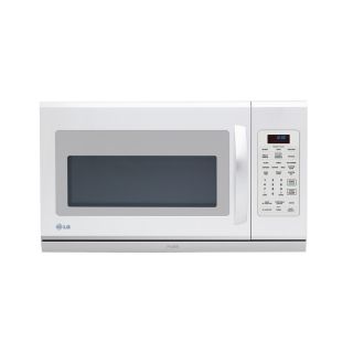 LG 30 in 2 cu ft Over the Range Microwave with Sensor Cooking Controls (Smooth White)