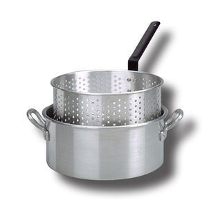 King Kooker®  10 Qt. Aluminum Fry Pan and Basket. Great for use in