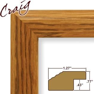 Craig Frames Inc  24 x 24 Natural Brown Smooth Grain Finish 1.27