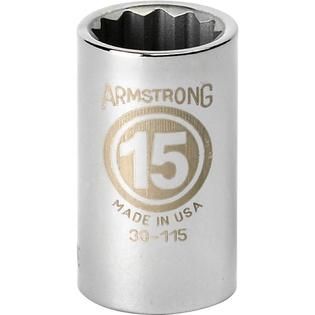 Armstrong  17 mm socket, 12 pt. 1/2 in. drive