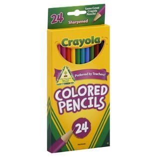 Crayola  Colored Pencils, Sharpened, 24 pencils