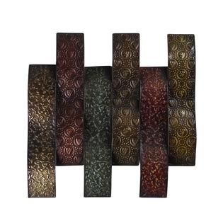 Elements  Metal Patchwork Waves 23.5 X 24