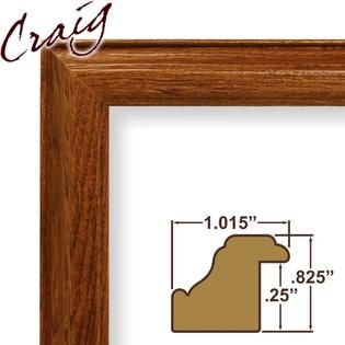 Craig Frames Inc  24 x 24 Brown Wood Grain Finish 1.015 Inch Wide