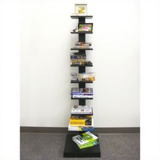 Proman Products Spine Standing Book Shelves in Black   WM16567