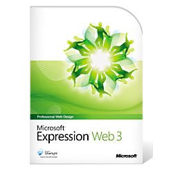 Microsoft Expression Web 3.0 Full Version Traditional Disc