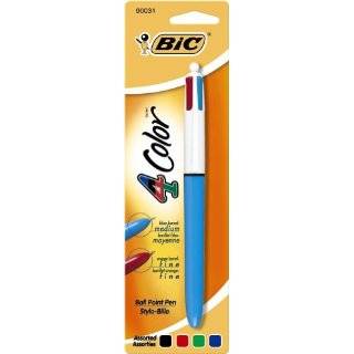  BIC 4 Color Fashion Colors Medium Point Ball Pen   2pk 
