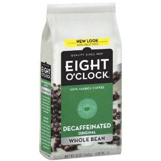 Eight OClock Coffee, Decaffeinated Whole Bean, 12 Ounce Bag (Pack of 