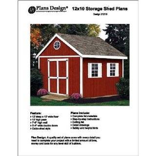  8 x 12 Gable Storage Shed Project Plans  Design #10812 
