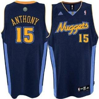 Carmelo Anthony Youth Jersey adidas Blue Replica #15 Denver Nuggets 