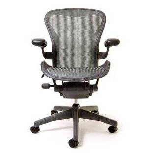 Aeron Chair by Herman Miller   Basic   Graphite Frame   Lead Classic 