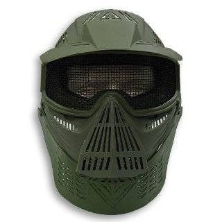 Airsoft Safety Mesh Mask Eye Ear Neck Protection 2604B Black  