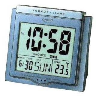 Casio Travel Alarm Clock with Thermometer DQ750F 2D