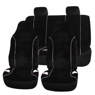    FH FB106115 Heart Embroidery Velour Car Seat Covers Automotive