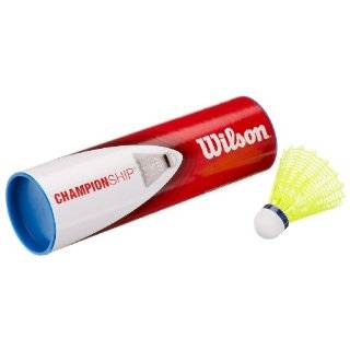 Wilson Championship Badminton Shuttlecocks Pack of 6 (Yellow)