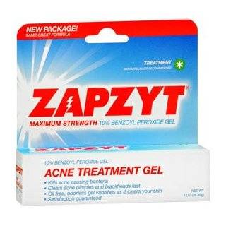 ZAPZYT Maximum Strength 10% Benzoyl Peroxide Acne Treatment Gel   1 Oz 