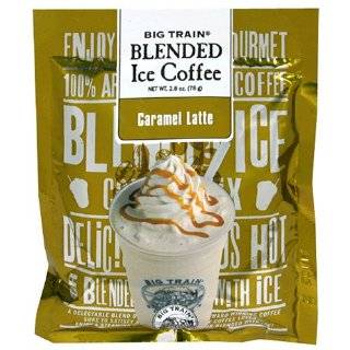 Big Train Blended Ice Coffee, Caramel Latte, 2.8 Ounce Bags (Pack of 